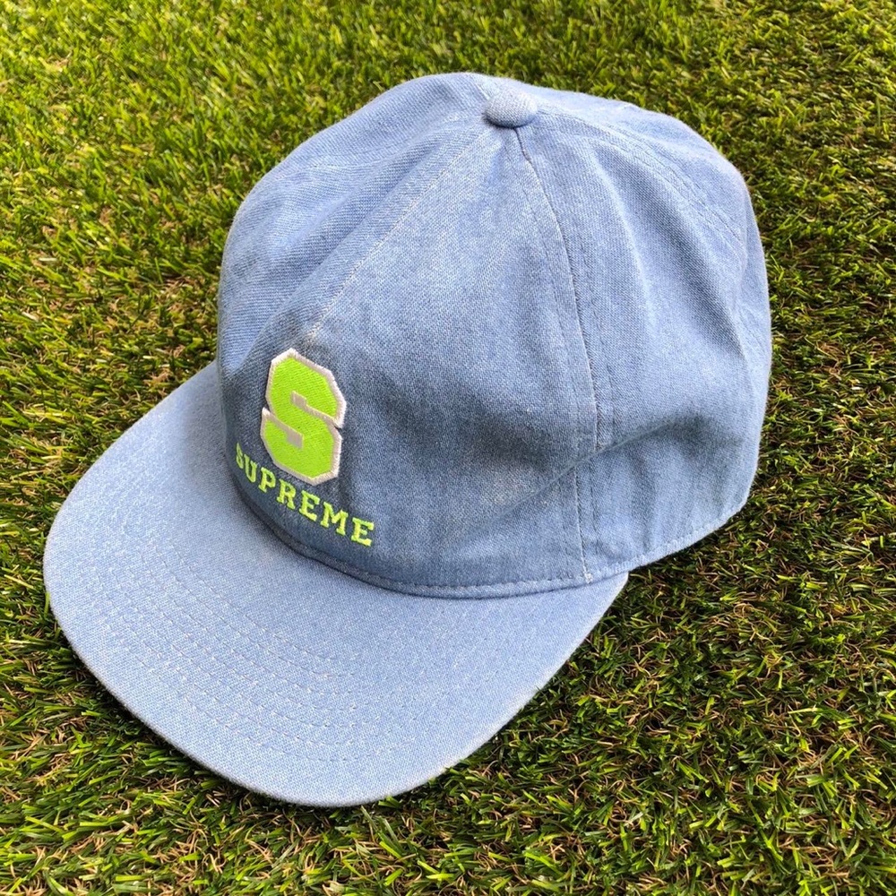 Supreme Denim Fitted S Logo Cap
